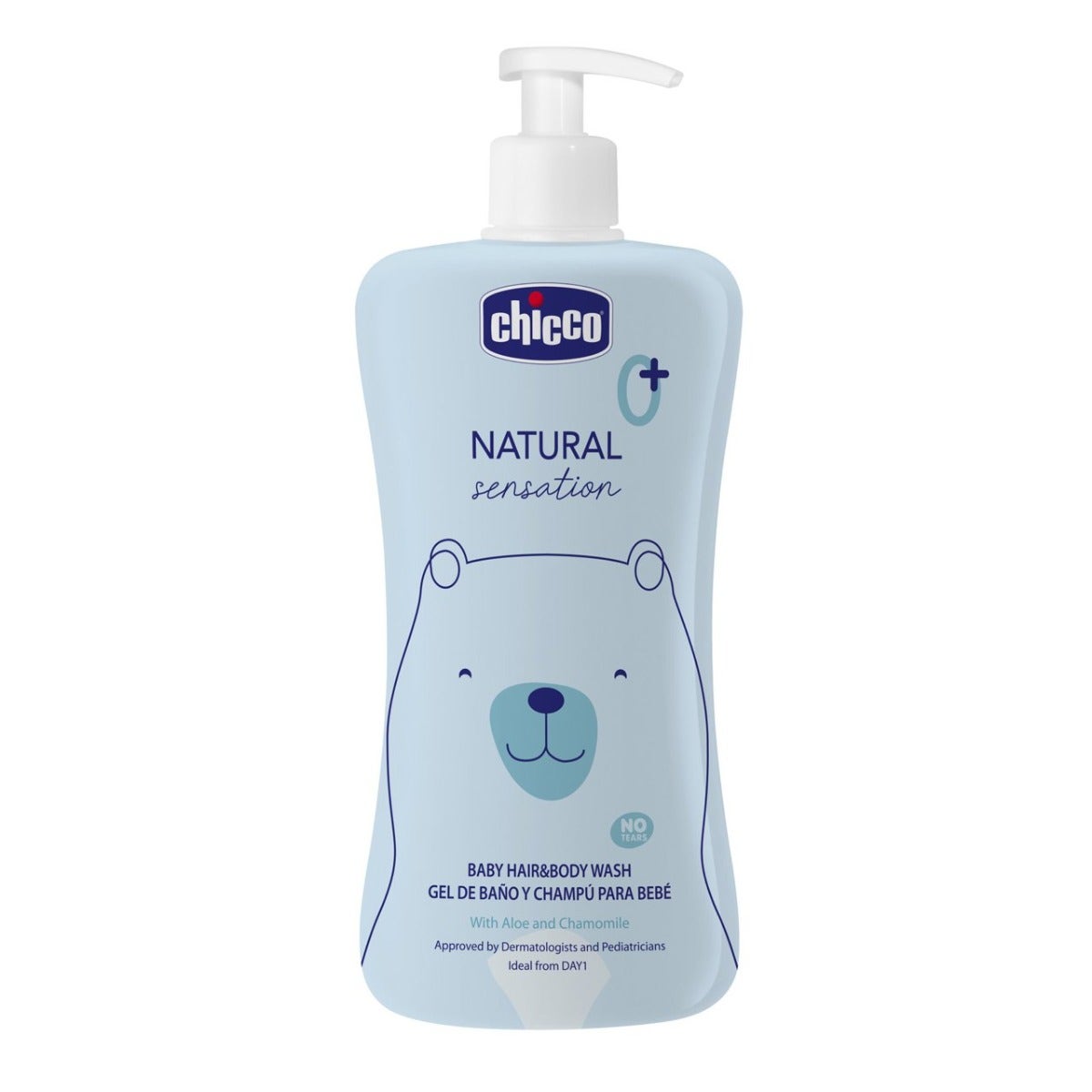 Chicco Natural Sensation Baby Nettoyant Corps et Cheveux 500 ml 0 mois+