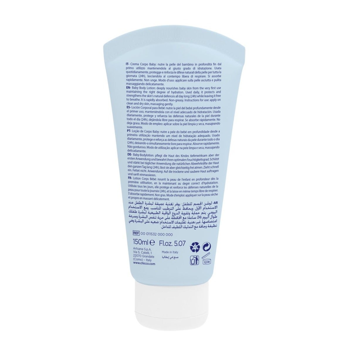 Chicco Natural Sensation Baby Crema Corpo 150ml 0Mesi+