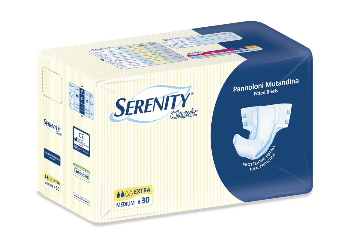 Serenity Pannolone Mutanda Classic Extra Tg M 30 Pezzi