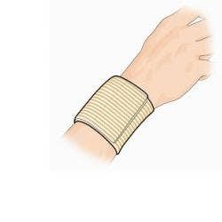 Genouillère bi-extensible molletonnée Gibaud Camel Taille 1