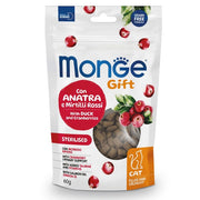 Monge Filled & Crunchy Snack pour chats stérilisés au canard et aux canneberges 60 g