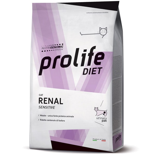 Prolife Diet Cat Renal Sensitive Croquettes pour chats, sac de 1,5 kg