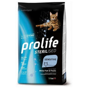 Prolife Sterilised Poisson blanc désossé et pommes de terre - Croquettes pour chats adultes - Sac de 7 kg