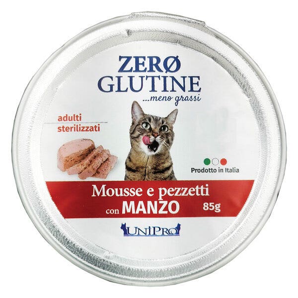 Unipro Sans Gluten pour Chat au Bœuf 85 g