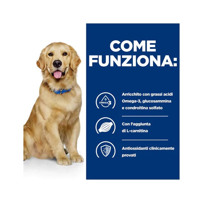 Hill's Prescription Diet J/D Mobility Crocchette Per Cani Adulti Sacco 1,5kg