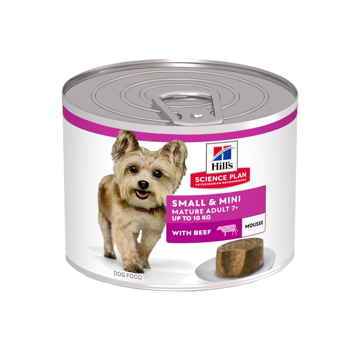 Hill's Science Plan Small&Mini Mature Adult Nourriture pour chiens au bœuf Boîte de 200 g
