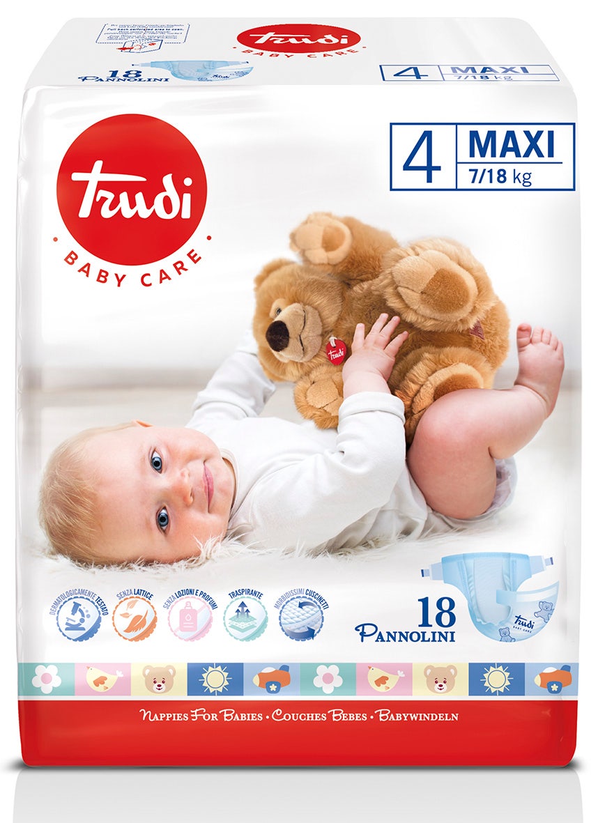 Trudi Baby Care Couches pour bébés Maxi 7/18 kg, 18 pièces