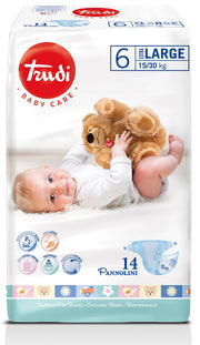 Trudi Baby Care Couches pour bébés Extra Large 15/30 kg 14 pièces