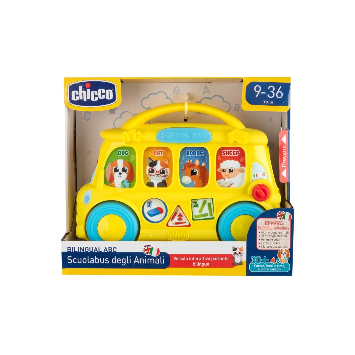 Chicco Gioco Scuolabus Parlante ABC 9-36 Mesi