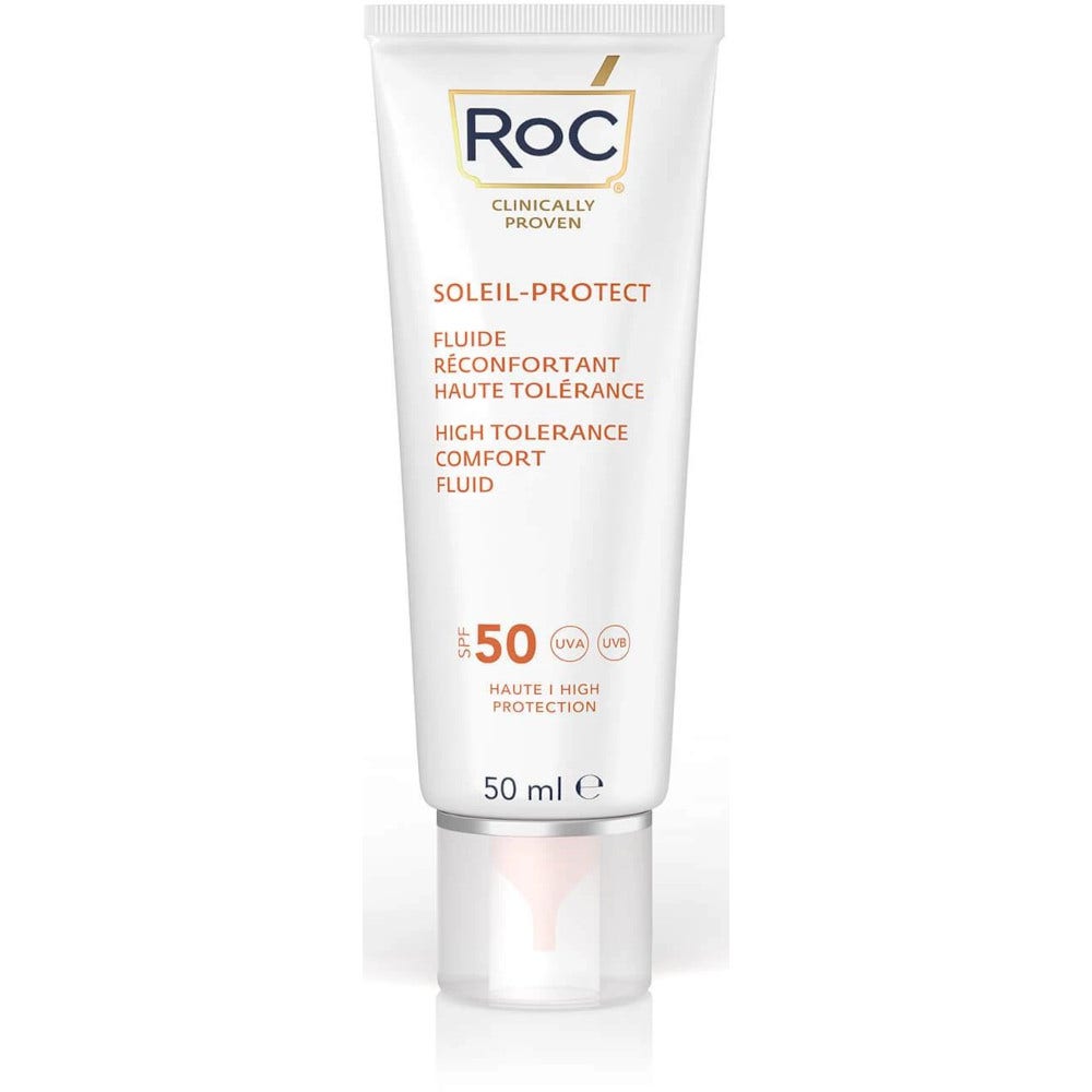 Roc Soin Solaire Visage Fluide Haute Tolérance SPF50 50 ml