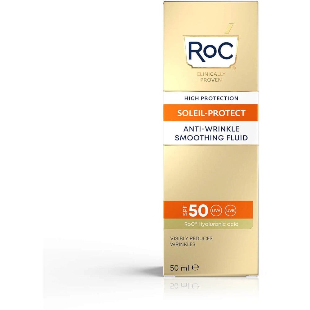 Roc Fluide solaire visage anti-rides lissant SPF50+ 50 ml