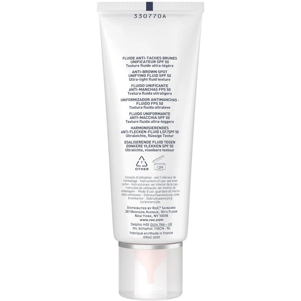 Roc Fluido Solare Viso Anti-Macchie Uniformante SPF50+ 50ml