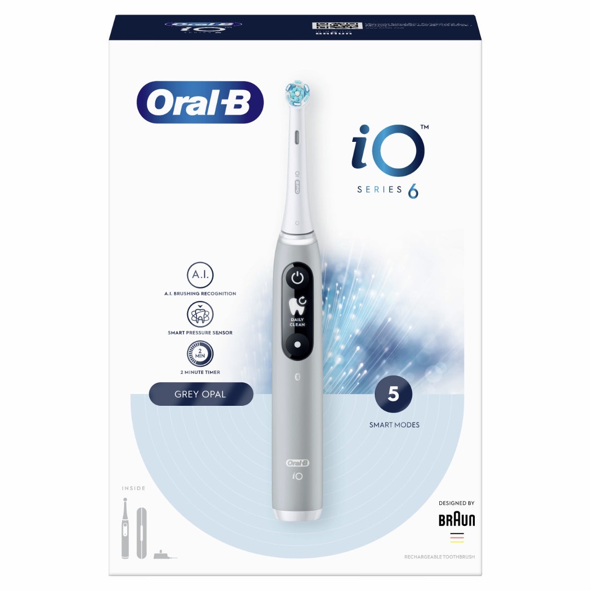 Oral-B iO 6 Spazzolino Elettrico Grigio