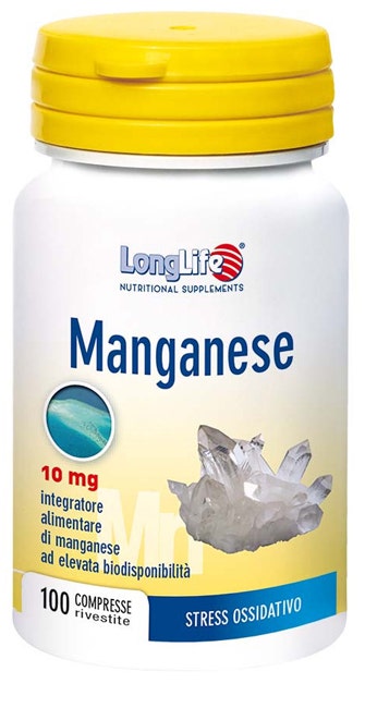 LONGLIFE MANGANÈSE 10 MG 100 COMPRIMÉS