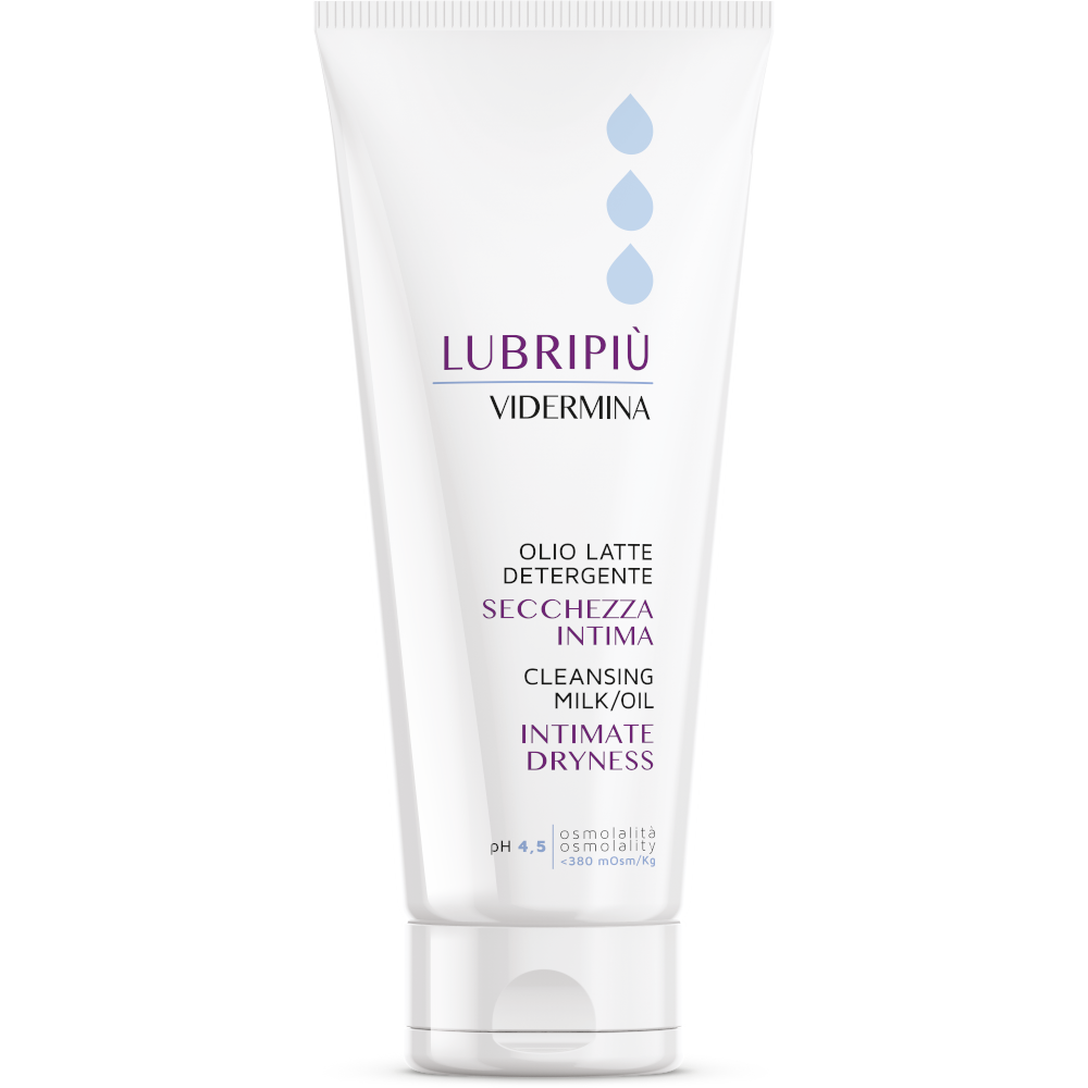 Lubripiù Vidermina Huile-Lait Nettoyante - Sécheresse intime 200 ml
