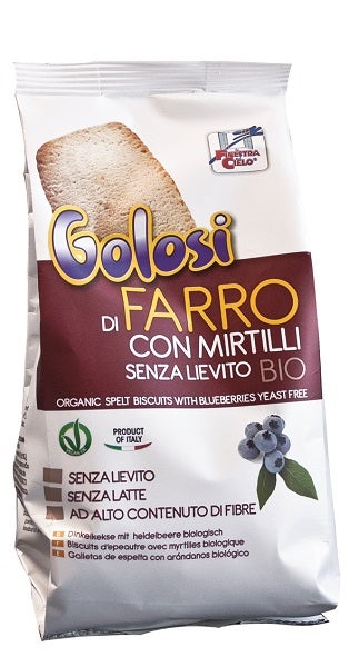 La Finestra Sul Cielo Golosi Biscotti Di Farro Con Mirtilli Bio 250g