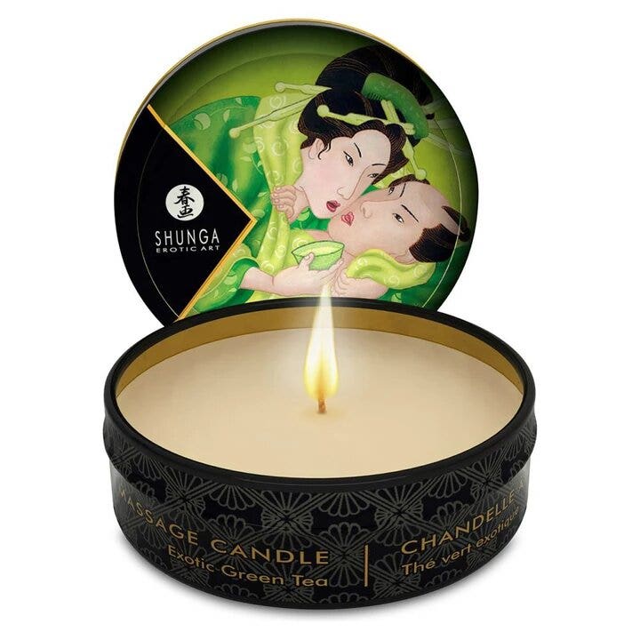 Bougie de massage Shunga au thé vert 30 ml