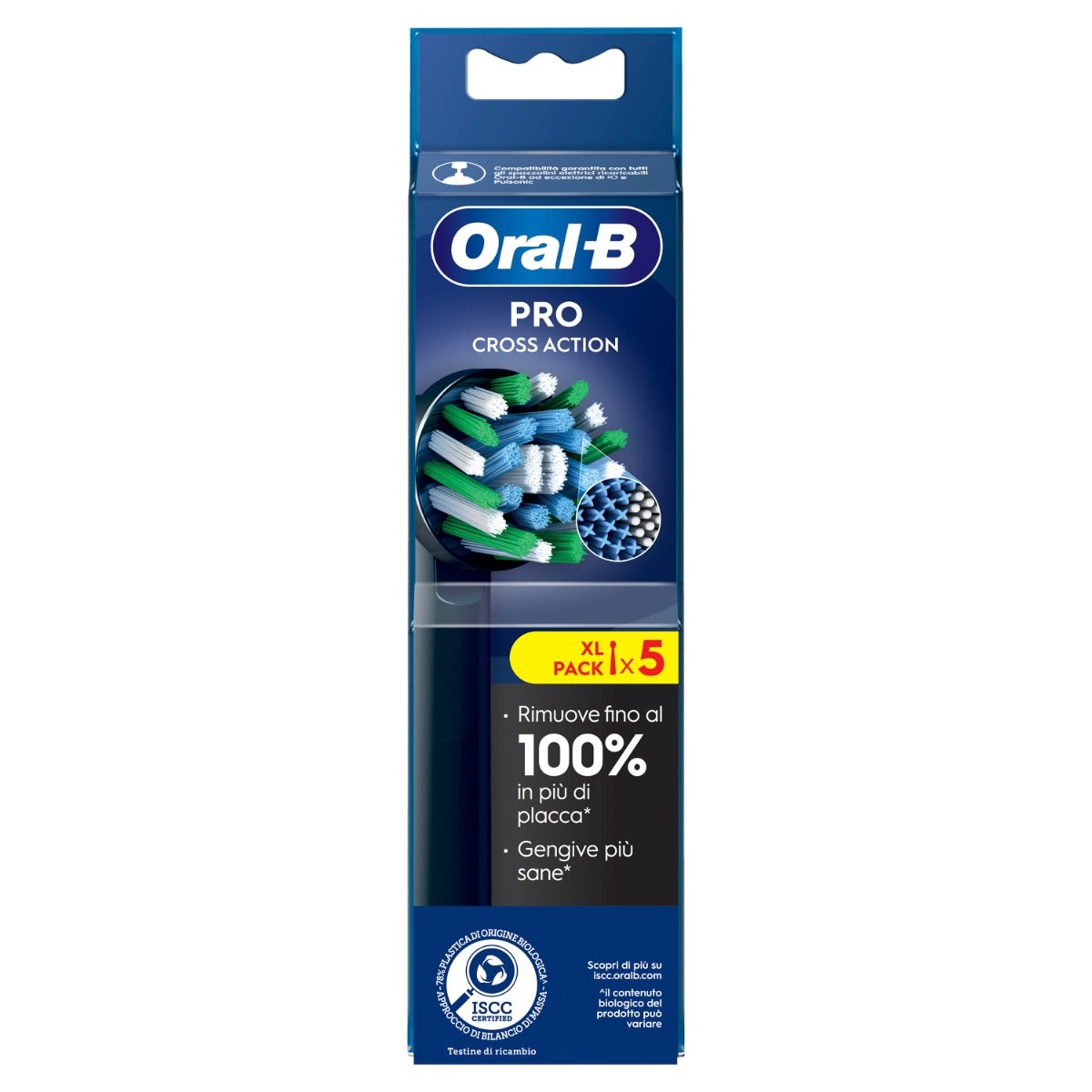 Oral-B Têtes de brosse de rechange Pro Cross Action Black 5 pièces