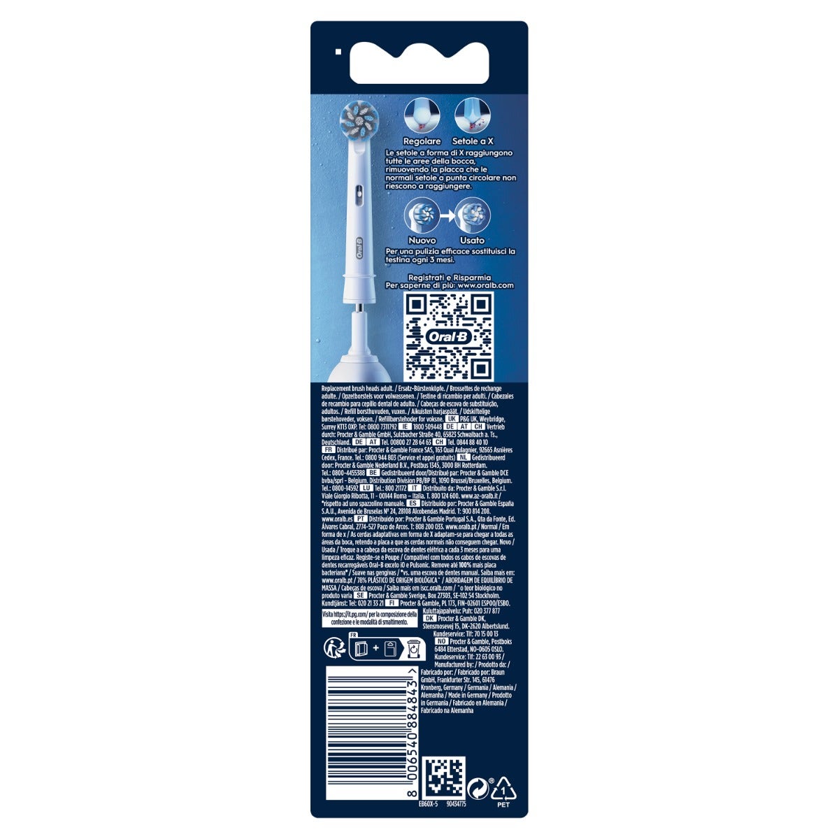 Oral-B Power Refill EB50 Sensitive Clean 5 têtes de brosse de rechange