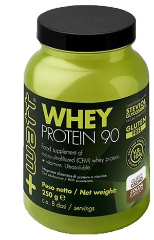 +Watt Whey Protein 90 Polvere Gusto Cacao 250g