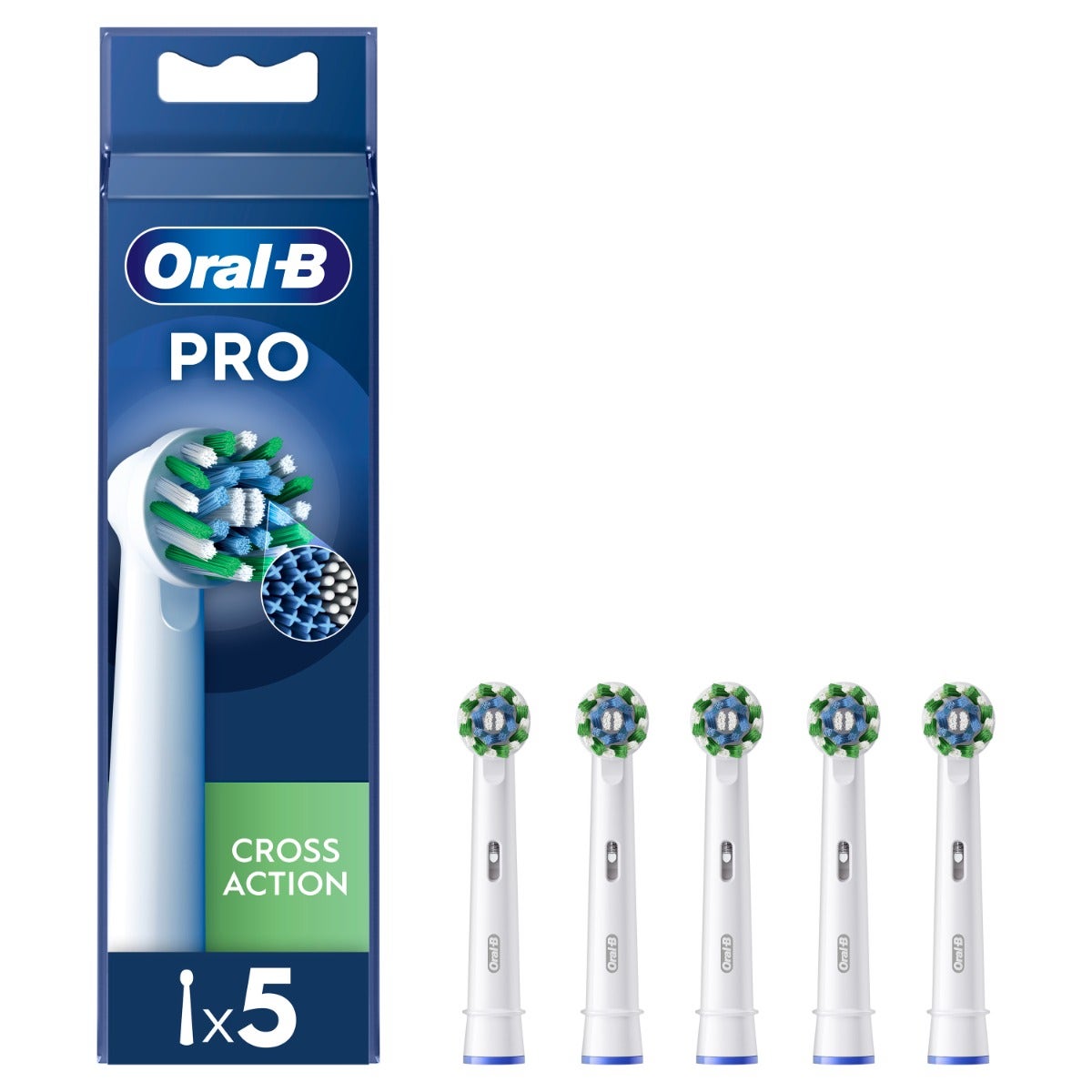 Oral-B Têtes de brosse de rechange Pro Cross Action 5 pièces