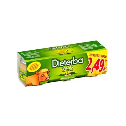 Dieterba Omogeneizzato Vitello 3 Pezzi 80g