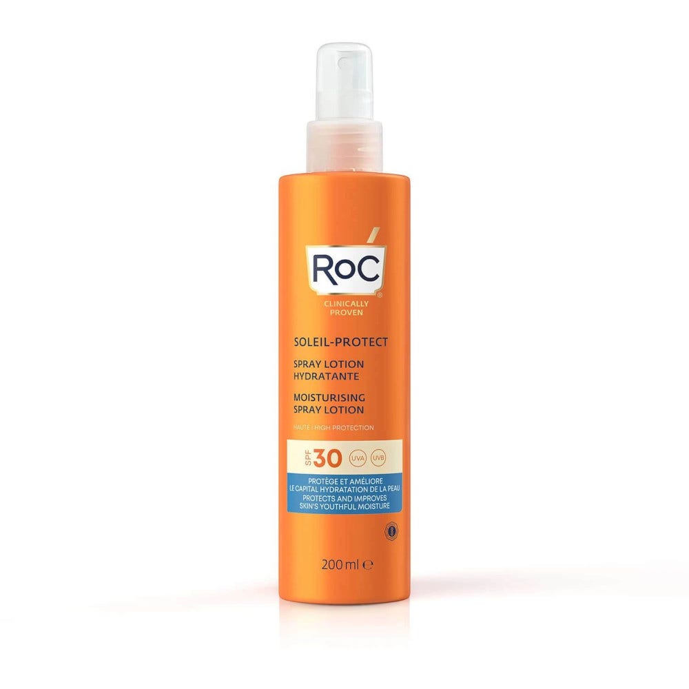 Roc Lotion solaire hydratante pour le corps en spray SPF30 200 ml