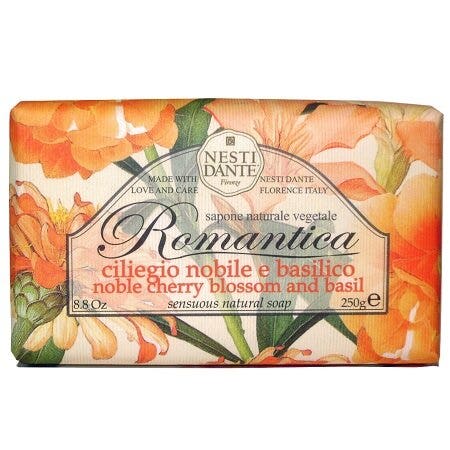 Nesti Dante Romantica Sapone Vegetale Ciliegio Nobile E Basilico 250g