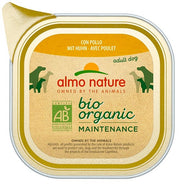 Almo Nature Daily Menu Bio, nourriture humide au poulet pour chiens adultes, barquette de 100 g