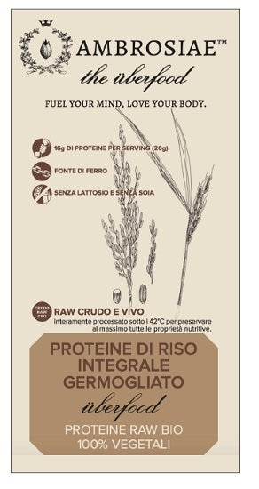 Ambrosiae Uberfood Proteine Di Riso Integrale Germogliato 200g