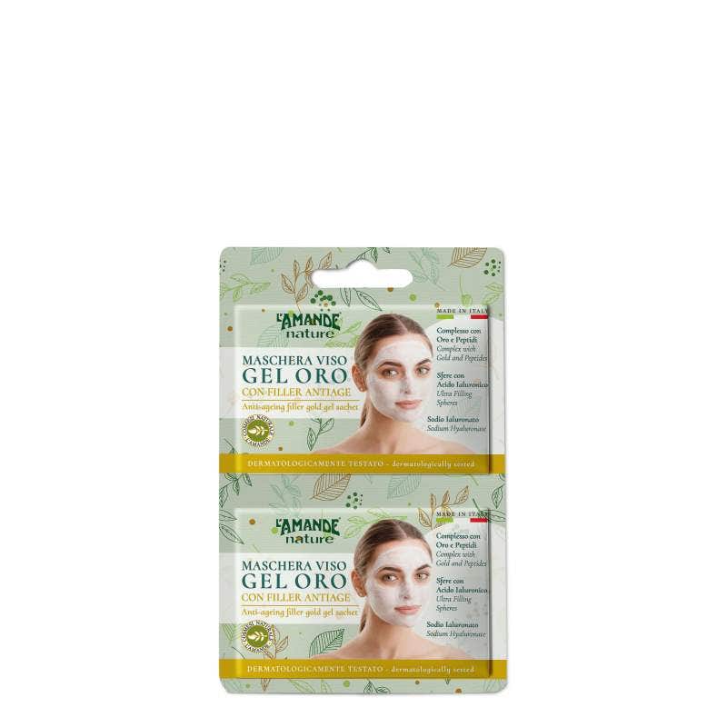 L'Amande Maschera Viso Gel Oro con Filler Antiage