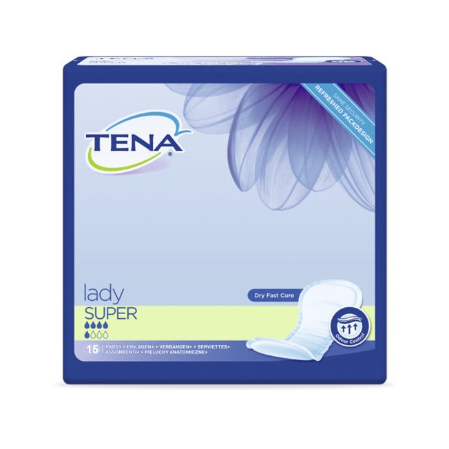Tena Lady Super 15 pièces