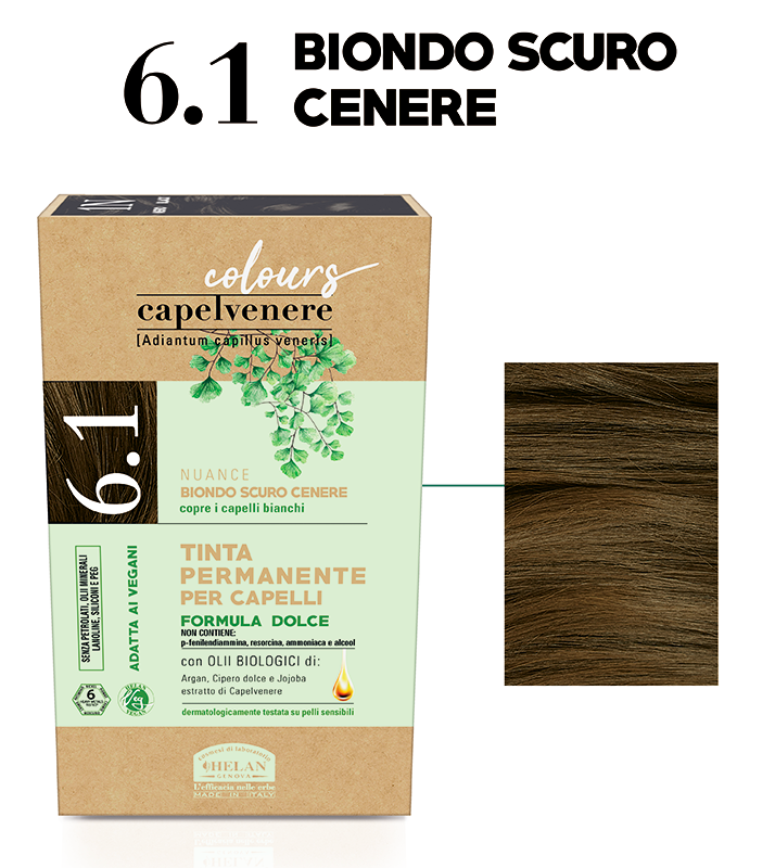 Helan Capelvenere Colours Tinta Capelli 6,1N Biondo Scuro Cenere