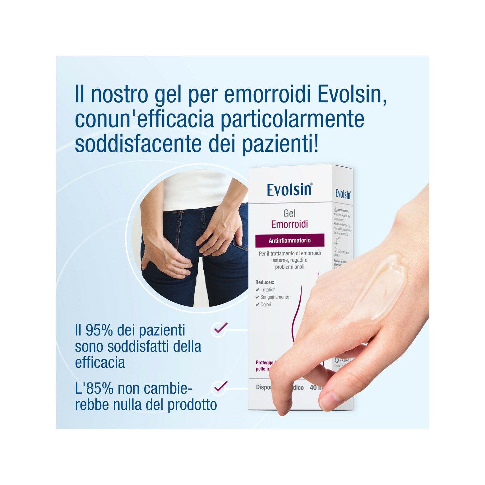 Evolsin Gel pour hémorroïdes 40 ml