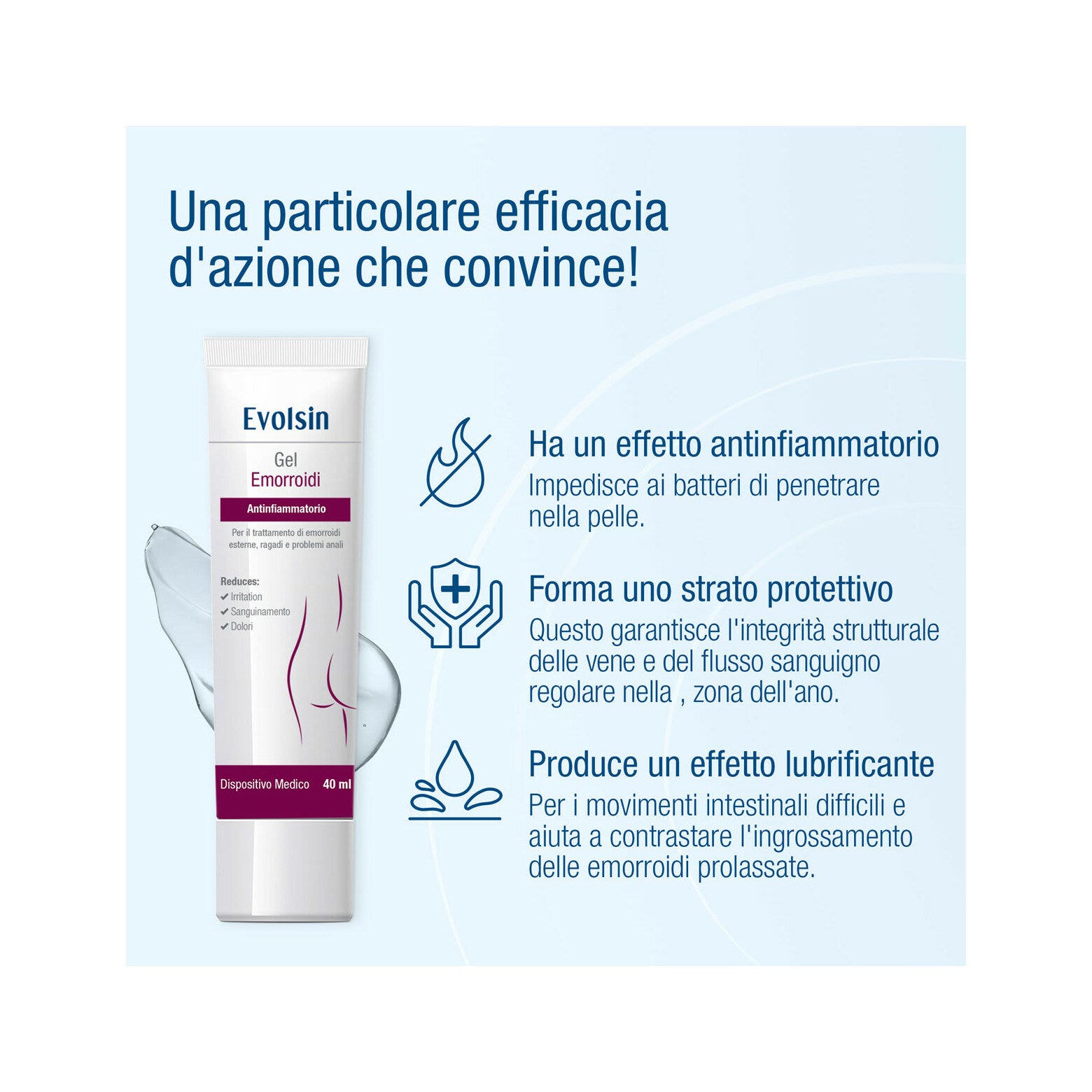 Evolsin Gel pour hémorroïdes 40 ml