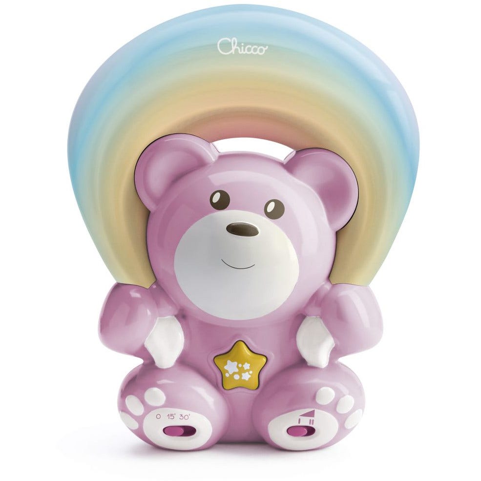 Chicco Jeu Ourson Projecteur Arc-en-ciel Rose