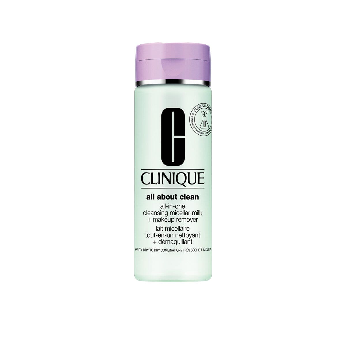 Clinique All About Clean Lait micellaire nettoyant tout-en-un + démaquillant 200 ml