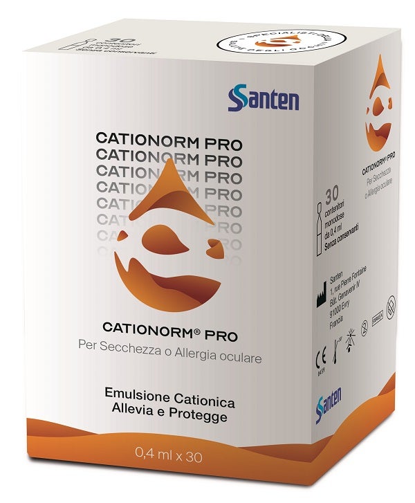 Cationorm Pro Ud 30 Flaconcini Monodose 0,4ml Occhi Secchi
