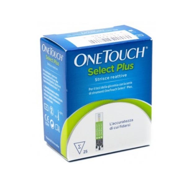 Bandelettes de mesure de la glycémie Onetouch Select Plus 25 bandelettes