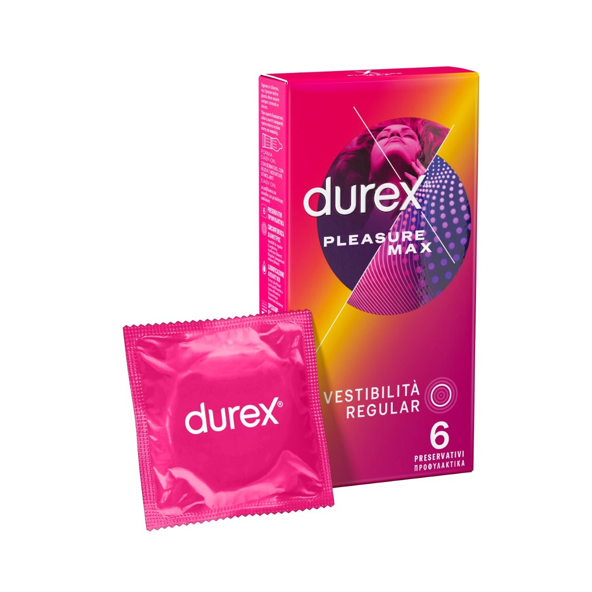Durex Plesasuremax Easyon Préservatifs 6 pièces