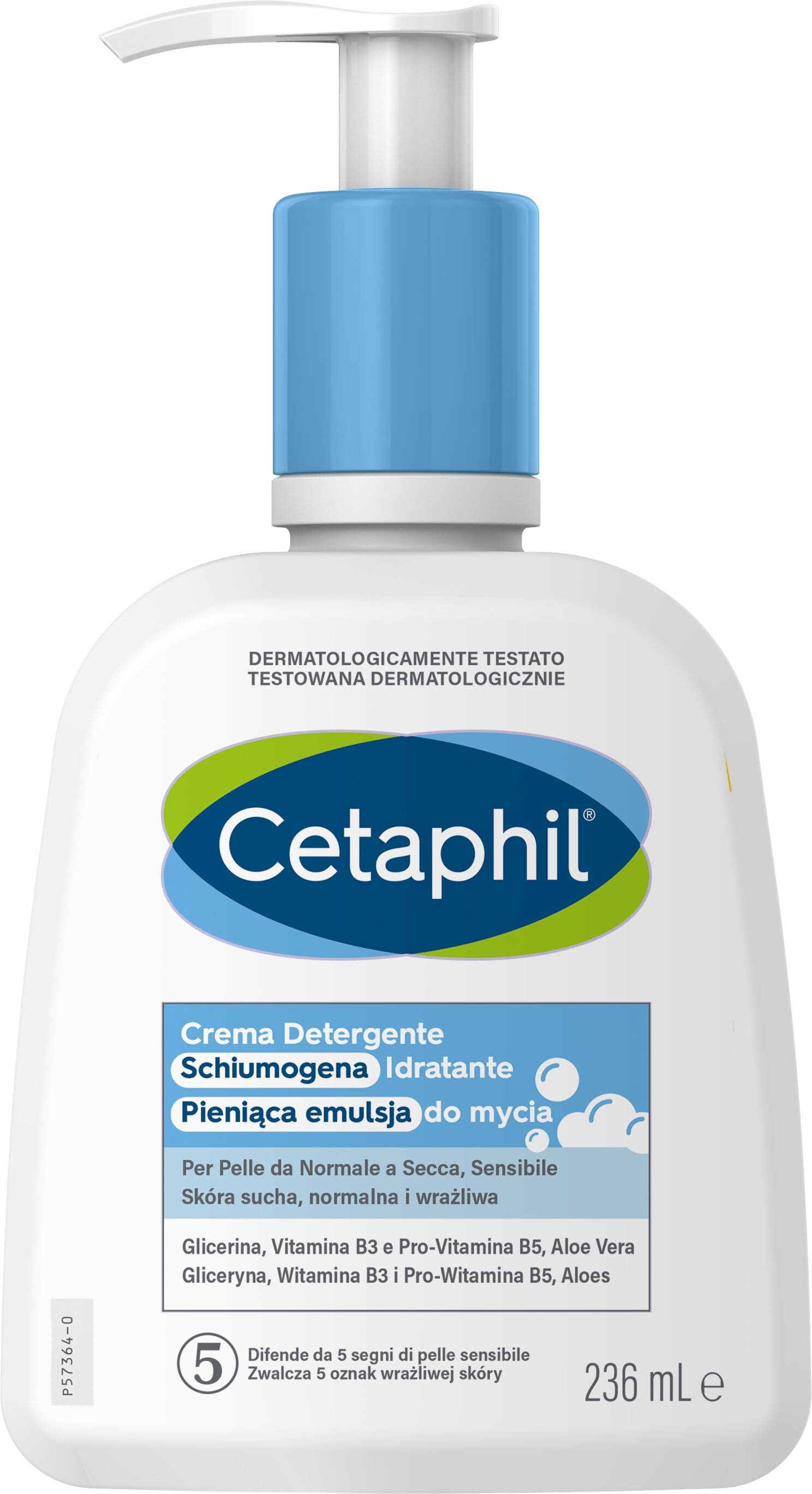 Cetaphil Crème Nettoyante Moussante Hydratante 236 ml