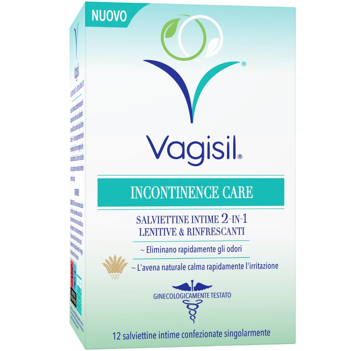 Vagisil Soins de l'incontinence 12 lingettes intimes apaisantes et rafraîchissantes
