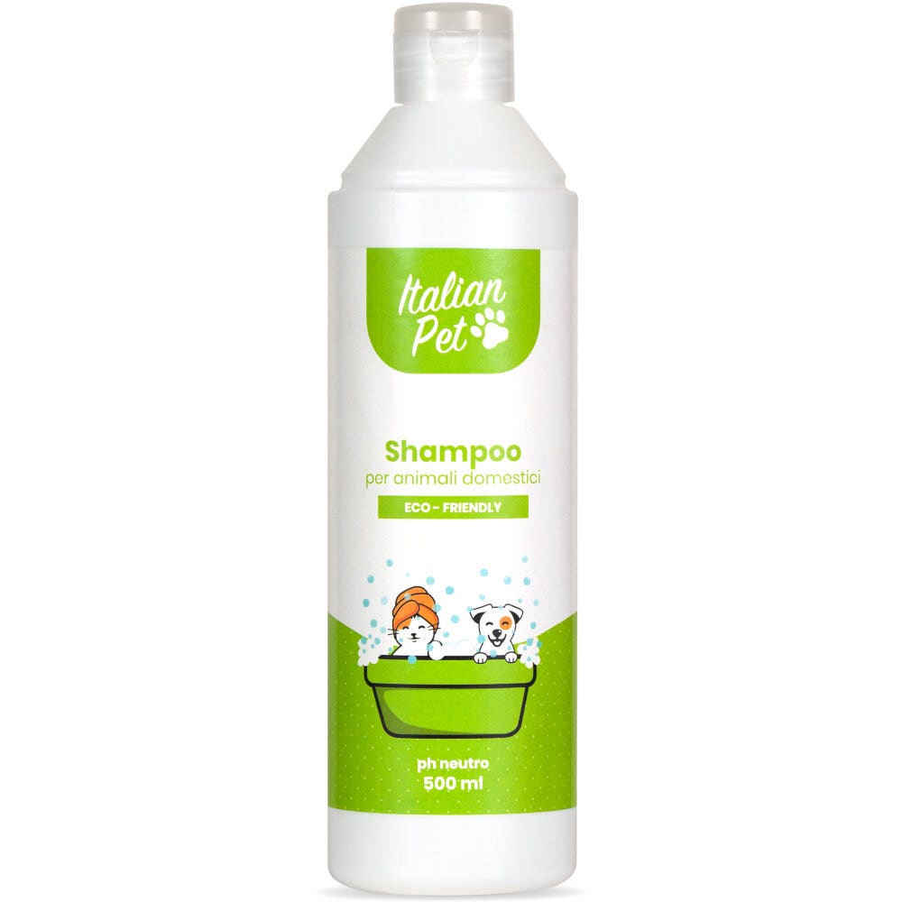 Shampoing concentré naturel Italian Pet pour animaux de compagnie, pH neutre, 500 ml