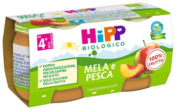 Hipp Purée Pomme/Pêche 4M+ 2x80g