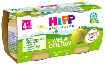 Hipp Purée de pomme Golden 4M+ 2x80 g