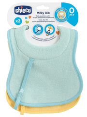 Chicco Bavaglini 0m+ Azzurro 2 Pezzi