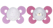 Chicco Succhietto Physio Comfort Lumi Silicone 16-36m 2 Pezzi