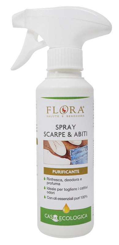 Flora Casa Ecologica Spray Purifiant pour Chaussures et Vêtements 200 ml