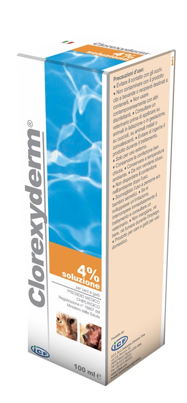 Clorexyderm Solution 4 % 1000 ml - Antiseptique pour animaux