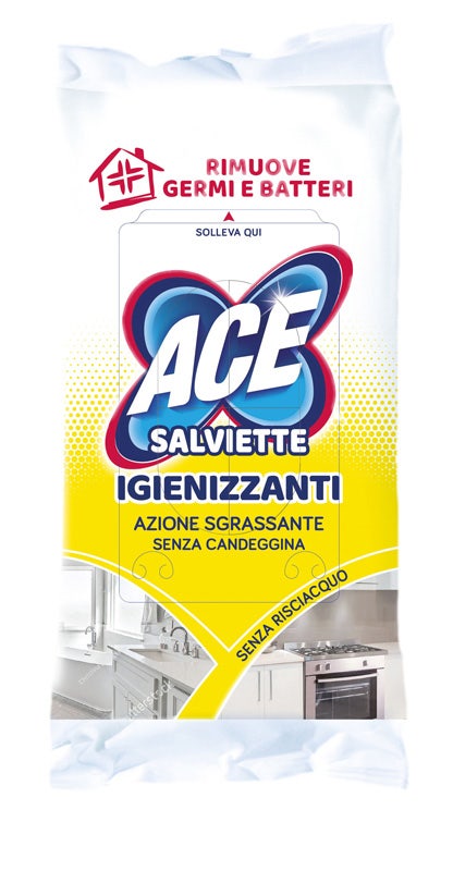 Ace Lingettes désinfectantes et dégraissantes sans javel pour la maison 40 pièces